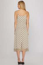 Load image into Gallery viewer, Lucille Polka Dot Cowl Slip Dress
