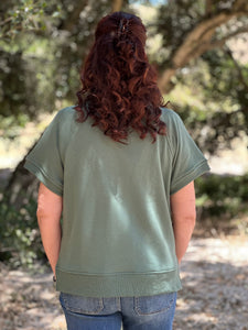 Green Goddess French Terry Top