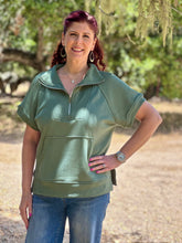Load image into Gallery viewer, Green Goddess French Terry Top
