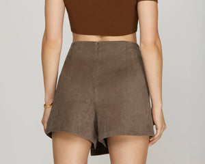 Star Suede Studded Mini Skort