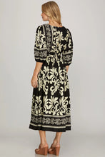 Load image into Gallery viewer, Night Sky Printed Midi Dress
