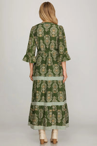 Dreamy Days Printed Maxi Dress