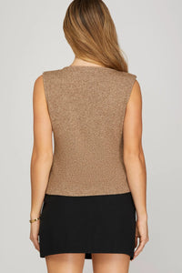 Latte Love Knit Vest