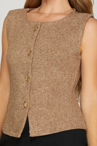 Latte Love Knit Vest
