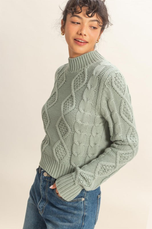 Snuggly Days Cable Knit Sweater