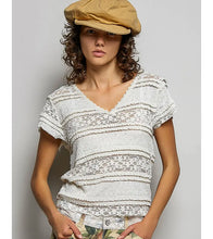 Load image into Gallery viewer, Afterglow Lace V-Neck Top
