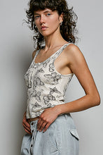 Load image into Gallery viewer, Chasing Butterflies Vintage Wash Tank Top
