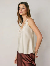 Load image into Gallery viewer, Laced In Love Satin Cami
