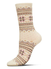 Load image into Gallery viewer, Fair Isle Cashmere Crew Sock
