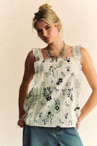 Evie Eyelet Embroidered Tank