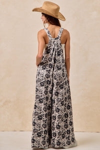 Heirloom Rose Printed Overalls