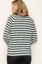 Load image into Gallery viewer, Olive You Striped Knit Top
