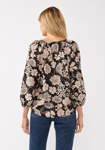 Radiant Beauty Floral Print Blouse