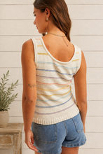 Load image into Gallery viewer, Over The Rainbow Striped Tank Top
