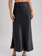 Load image into Gallery viewer, Refined Beauty Satin Midi Skirt
