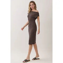 Load image into Gallery viewer, Read Between The Lines Midi Dress
