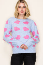 Load image into Gallery viewer, Blushing Hearts Pullover Sweater
