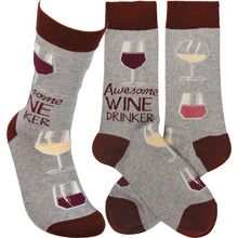 Load image into Gallery viewer, Awesome Wine Drinker Socks
