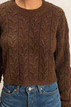 Load image into Gallery viewer, Classic Stitch Cable Knit Sweater
