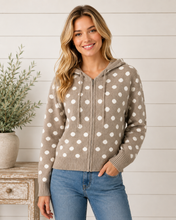 Load image into Gallery viewer, Spotted In Style Polka Dot Hoodie
