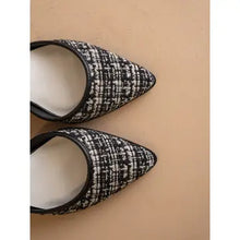 Load image into Gallery viewer, Princess Tweed Pointed Toe Heel
