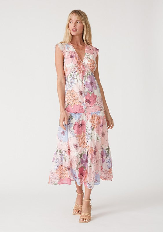 Sweet Nothings Floral Cap Maxi Dress