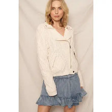 Load image into Gallery viewer, Iconic Crochet Moto Jacket
