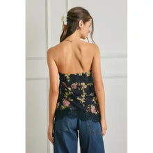 Load image into Gallery viewer, Evening Petals Floral Lace Tube Top
