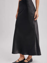 Load image into Gallery viewer, Refined Beauty Satin Midi Skirt
